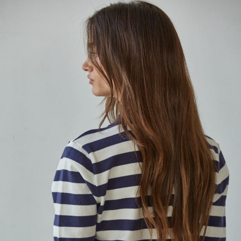 Walter Striped Top - Navy