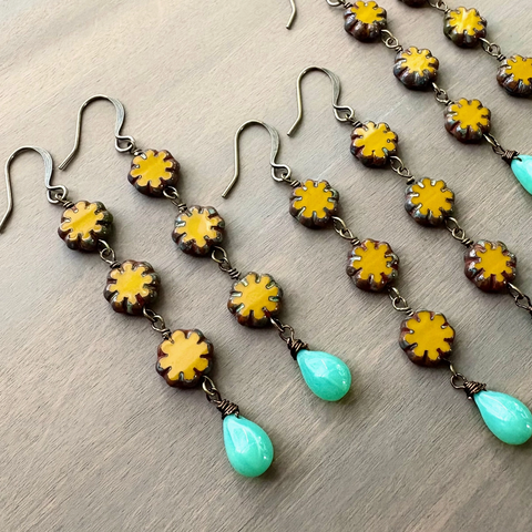 Marigold Triple Earrings