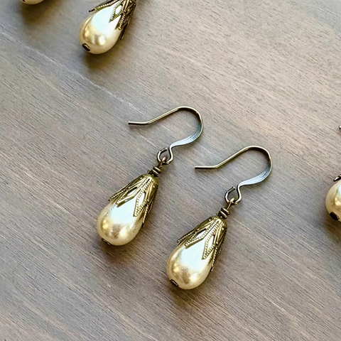 Antique Pearl Earrings