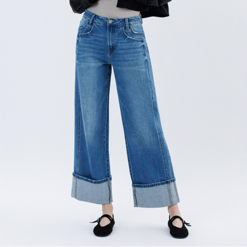 Verity Cuffed Baggy Jeans