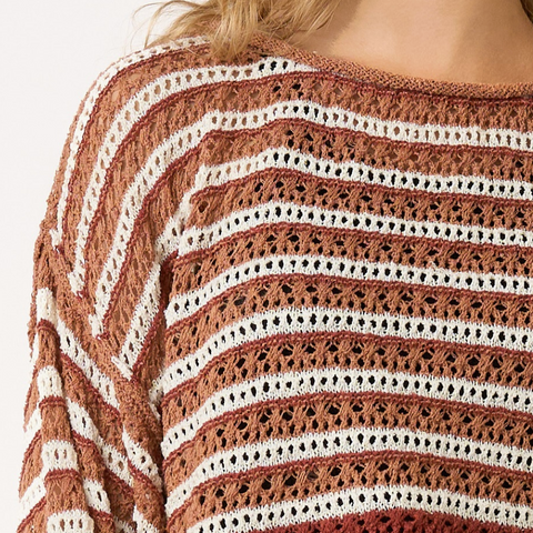 Stripe Crochet Top