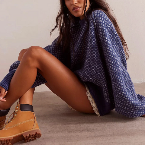 Jacquard Pullover - Purple