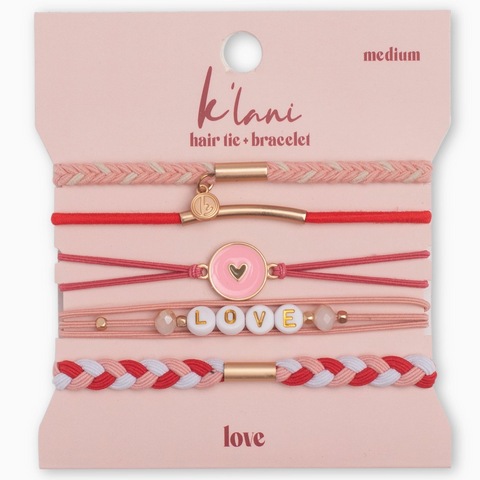 Love Hair Tie Bracelet