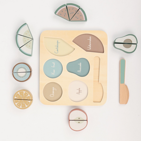 Wooden Fruit Cutting Puzzle