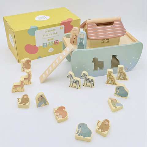 Wooden Noah's Ark Set