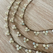 Opal Shimmer Droplet Necklace