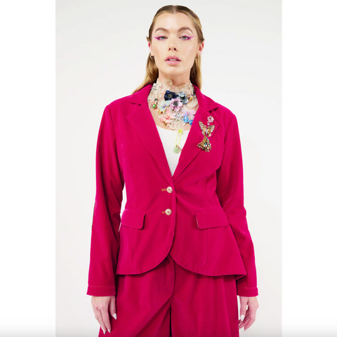 Jovie Blazer - Fuchsia