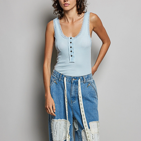 Billie Tank - Powder Blue