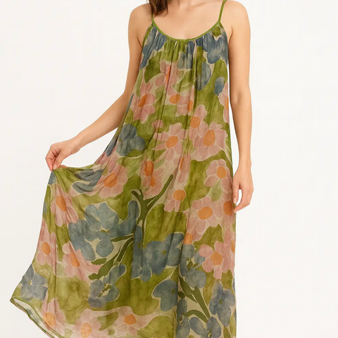 Meadow Silk Dress