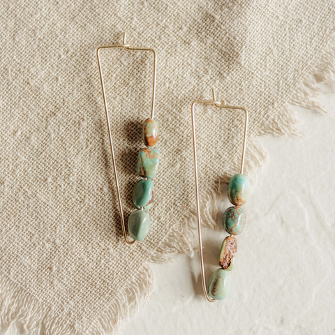 Turquoise River Earrings