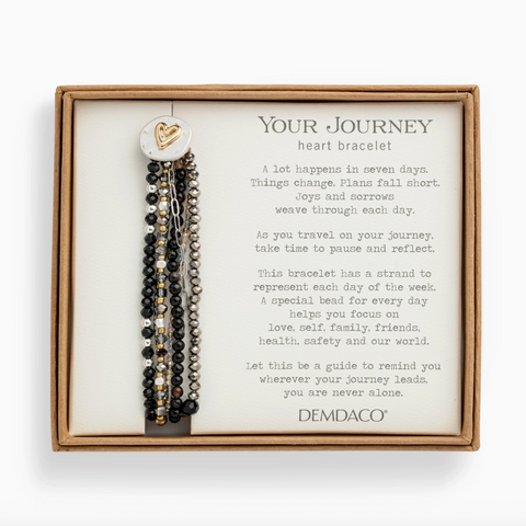Beaded Love Bracelet - Black