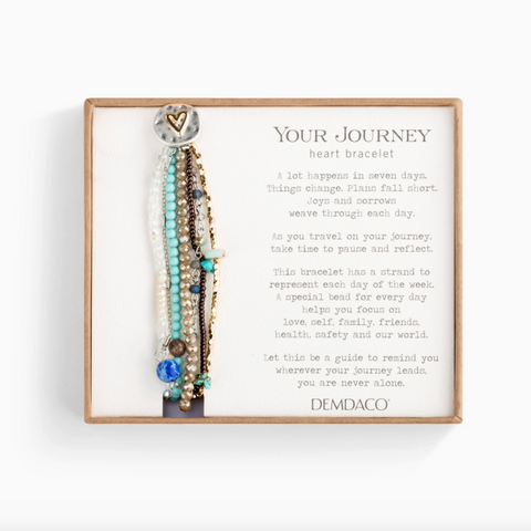 Beaded Love Bracelet - Turquoise