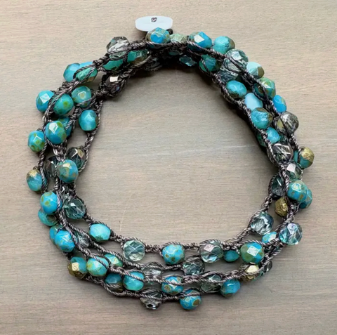Blue Crystal Necklace