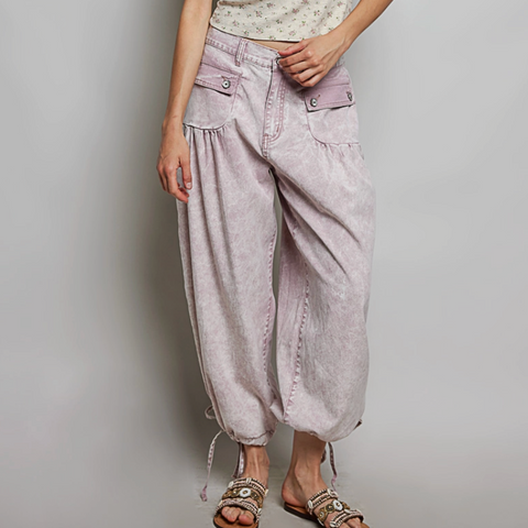 Twill Jogger - Pink