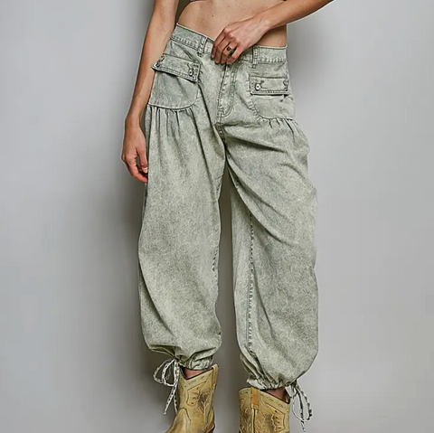 Twill Jogger - Olive