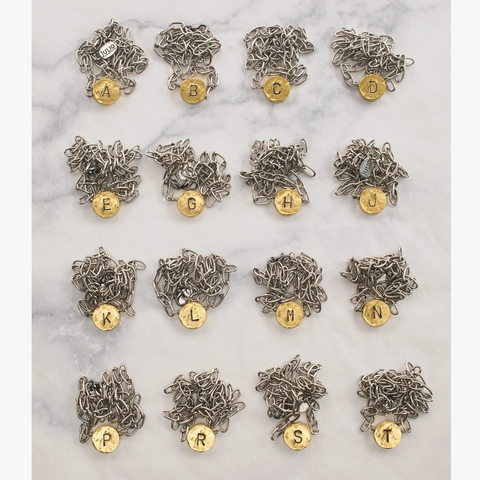 Katana Necklace - Gold Disk