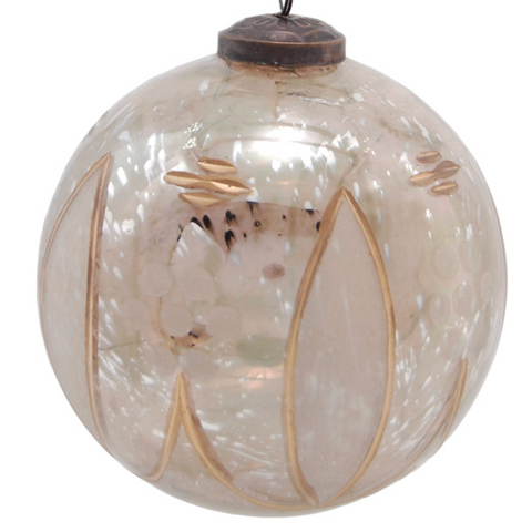 5" Etched Ball Orn.