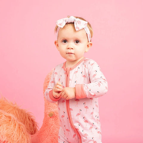 Pink Flamingos Footie Pajama