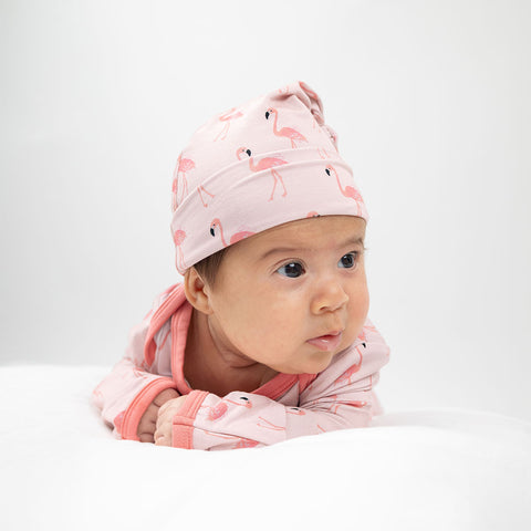 Pink Flamingos Newborn Gown Set