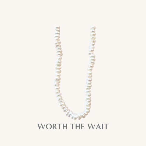 Worth The Wait Pearl Necklace