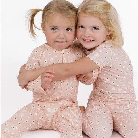 Pink Daisy Footie Pajama