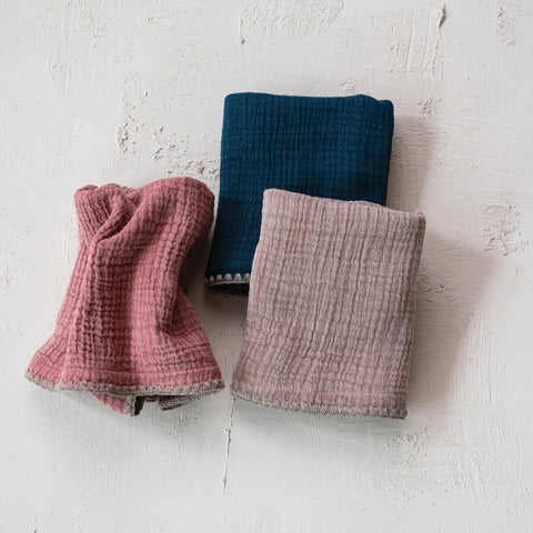 Taupe Stitched Tea Towel