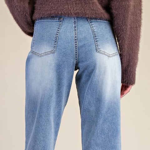 Leslie Washed Denim Pant