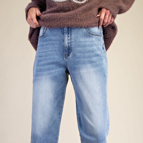 Leslie Washed Denim Pant