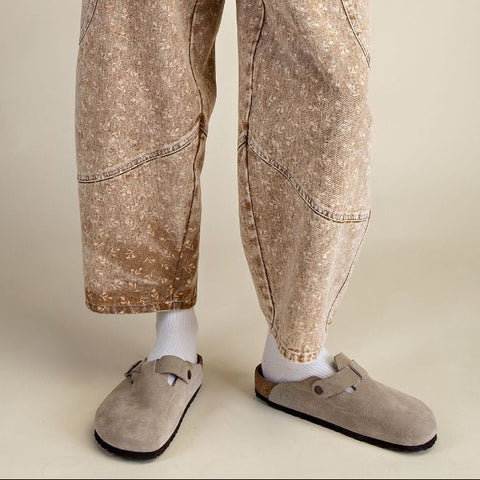 Sadie Floral Pant - Latte