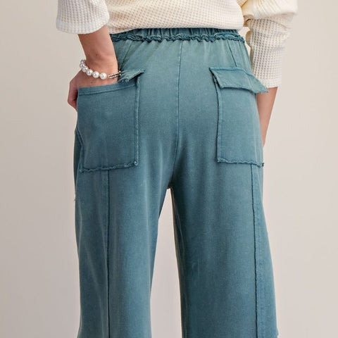 Shawnie Pant - Faded Teal