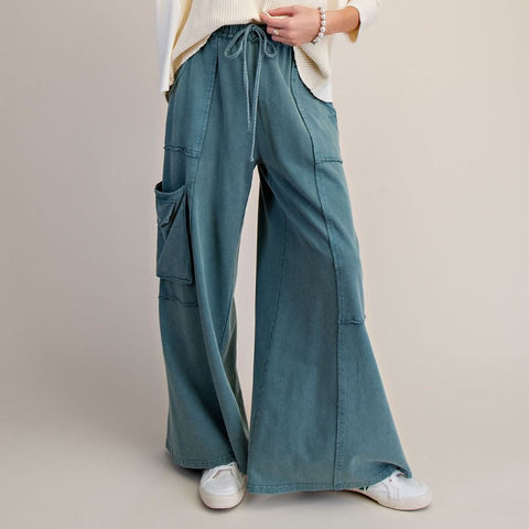 Shawnie Pant - Faded Teal