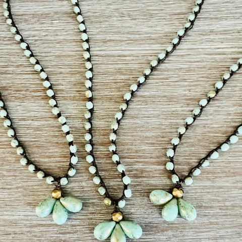 Triple Mint Necklace