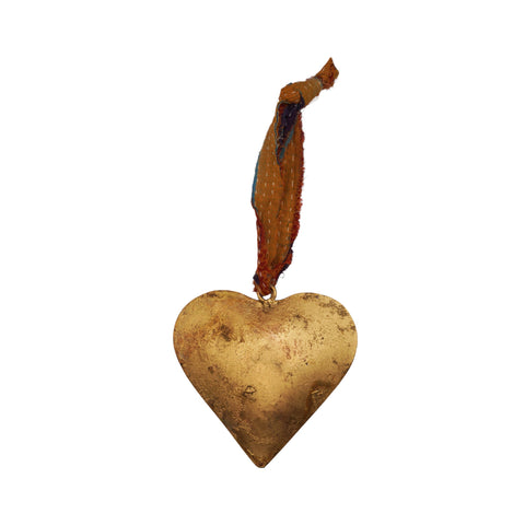 Medium Heart on Kantha Hanger